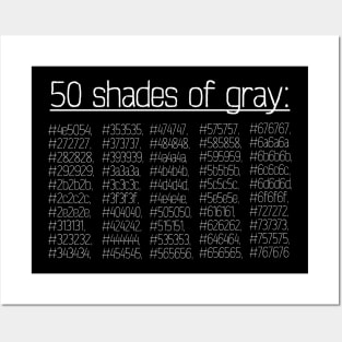 50 Shades of Gray Posters and Art